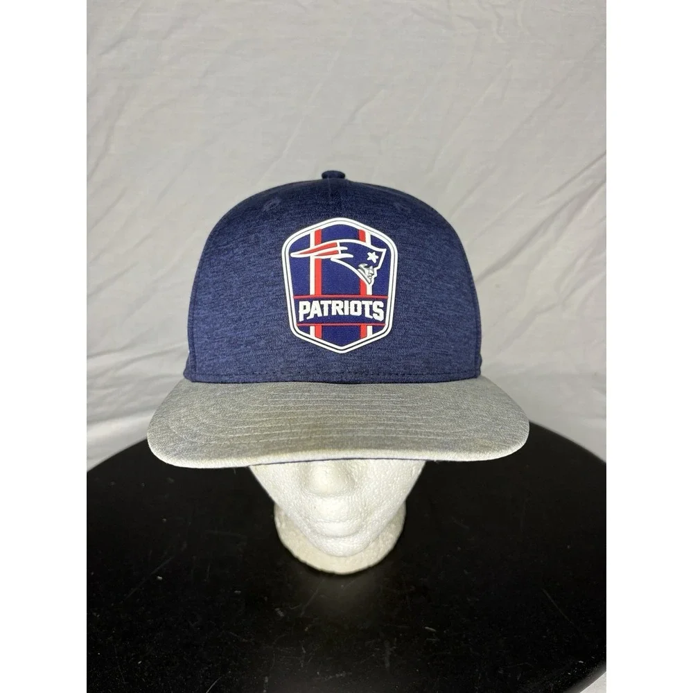 New Era 9fifty New England Patriots Hat Cap Snapback Blue & Gray Red Lot X2